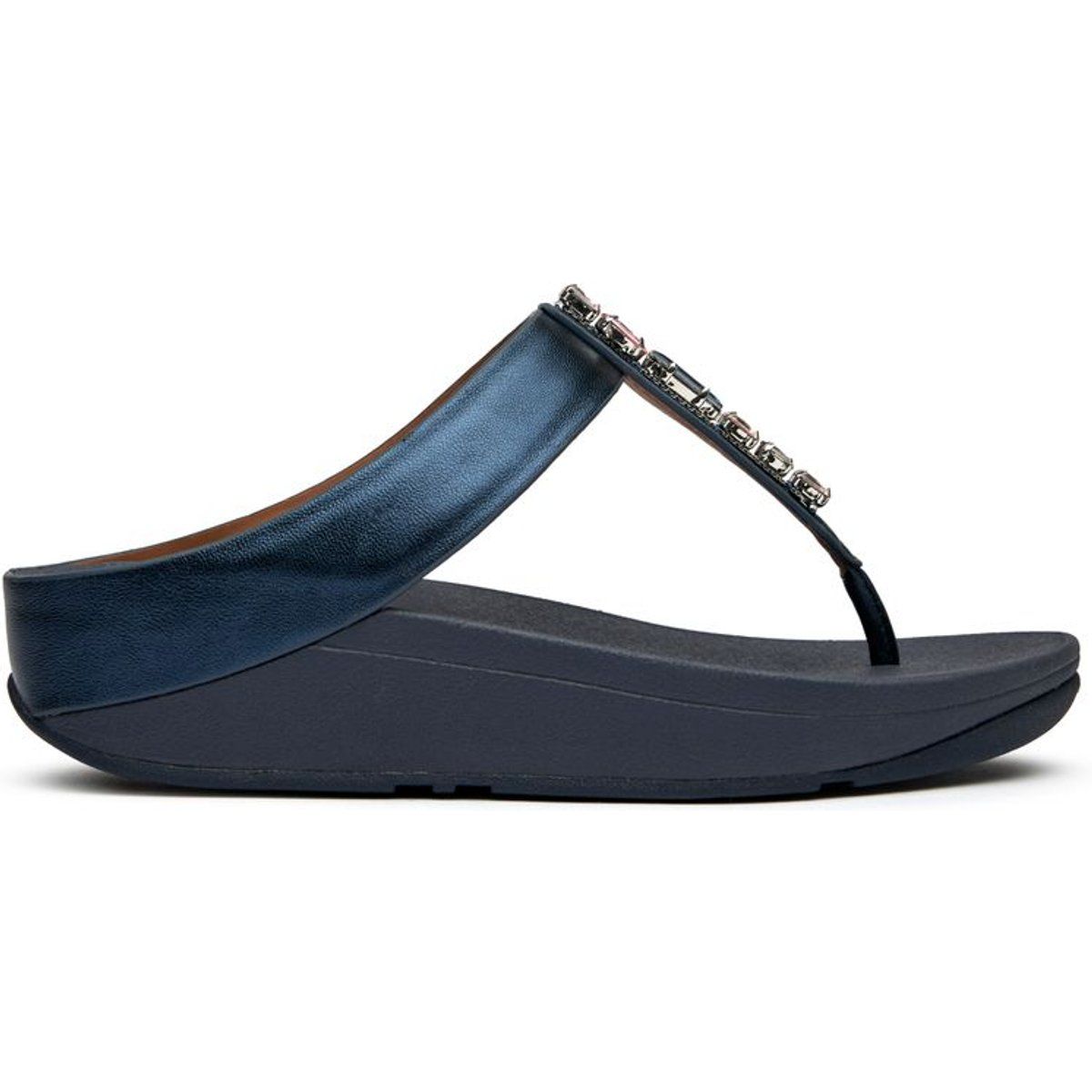 Zehenstegsandalen mit Schmuckdetails