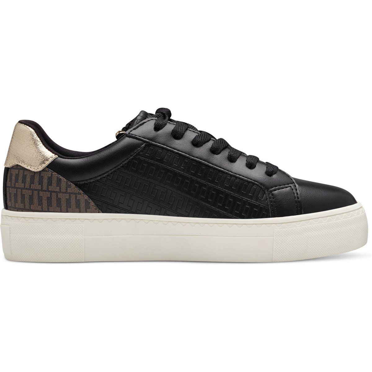 Damenmode Sneaker Schwarz & Gold