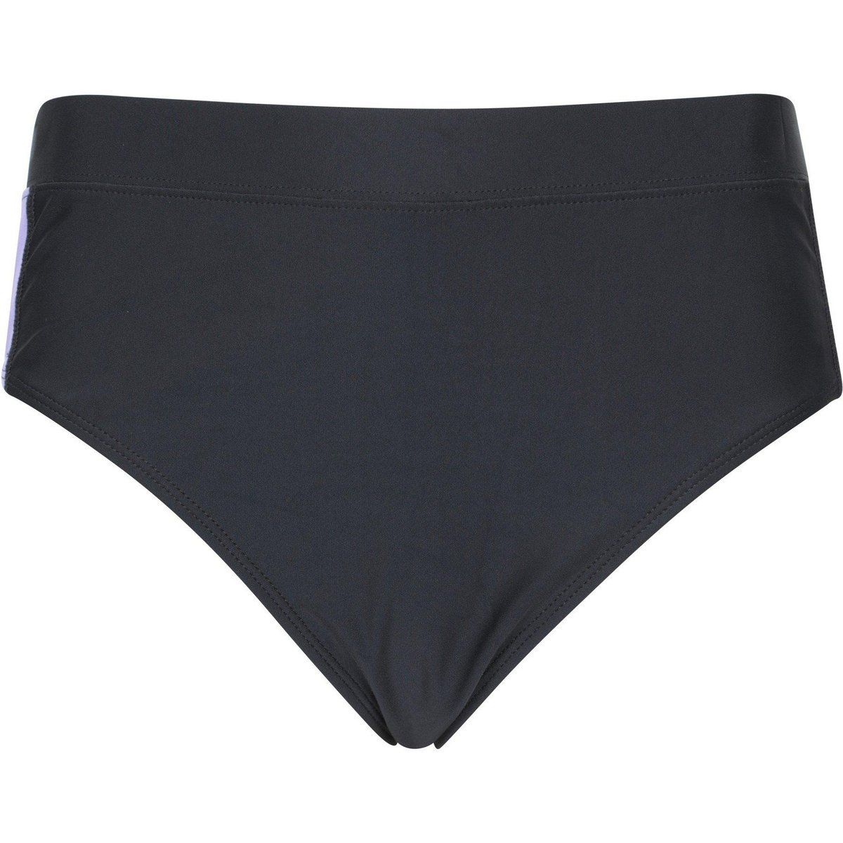 Hochtaillierte Bikinihose mit Kontraststreifen
