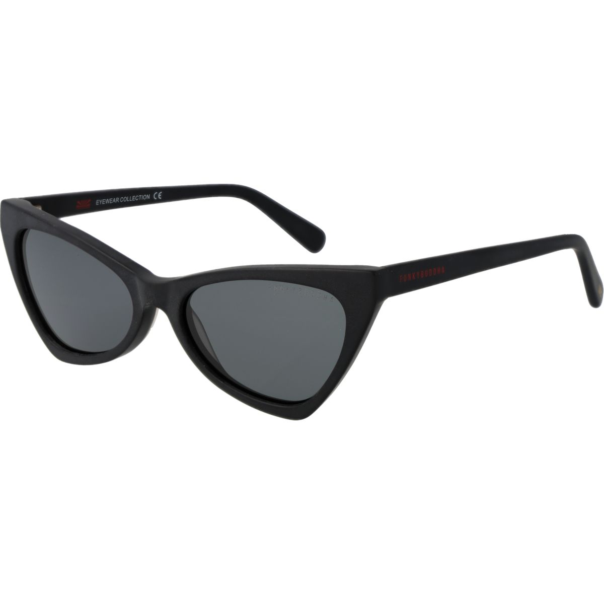 Cat-Eye Sonnenbrille in Schwarz