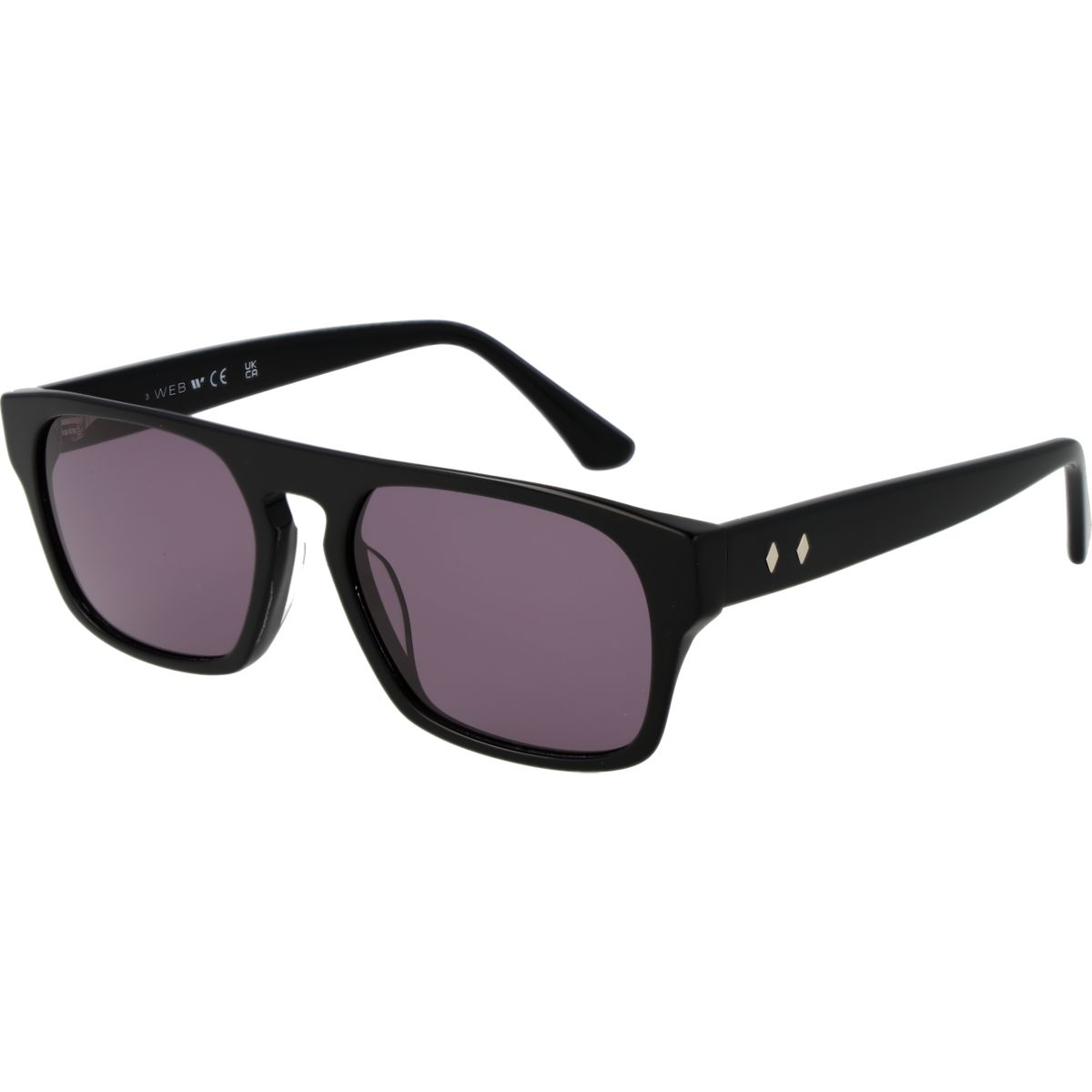 Rechteckige Sonnenbrille mit Vollrand