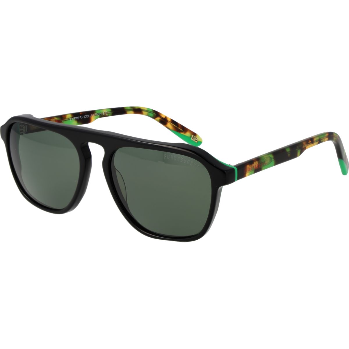 Sonnenbrille im Aviator-Stil mit Schildpattakzenten