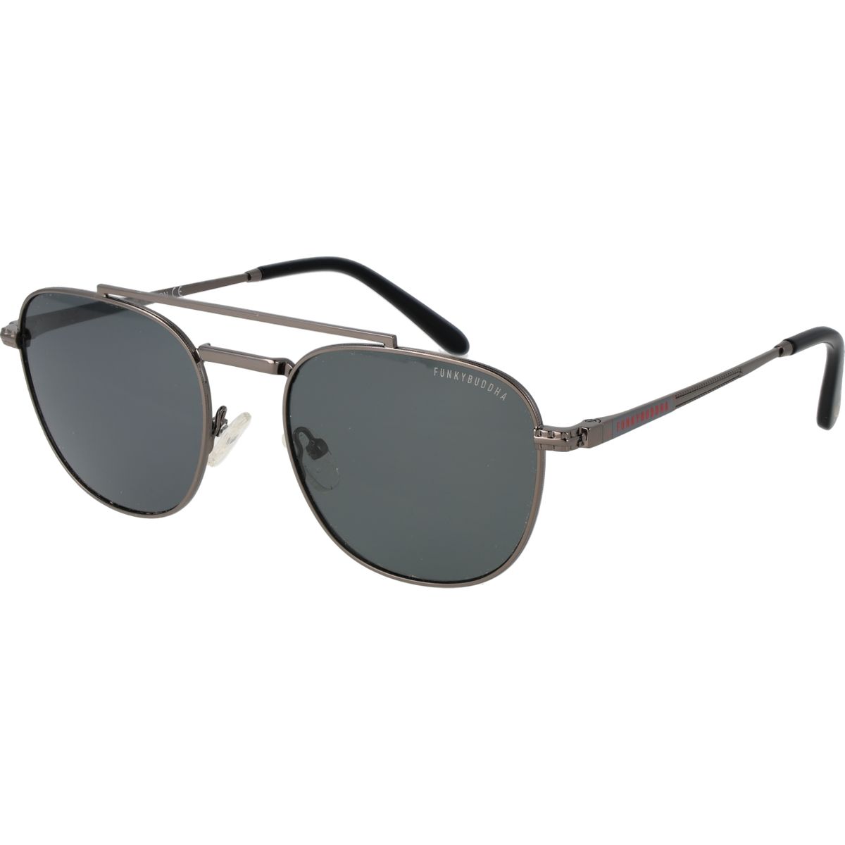Gunmetal Pilotenbrille mit oberer Leiste