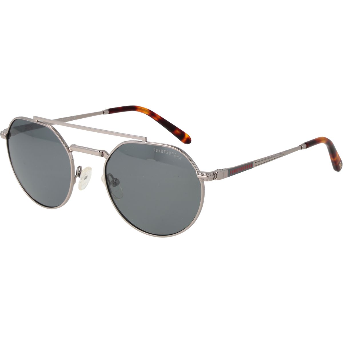 Runde Panto Sonnenbrille mit Obersteg