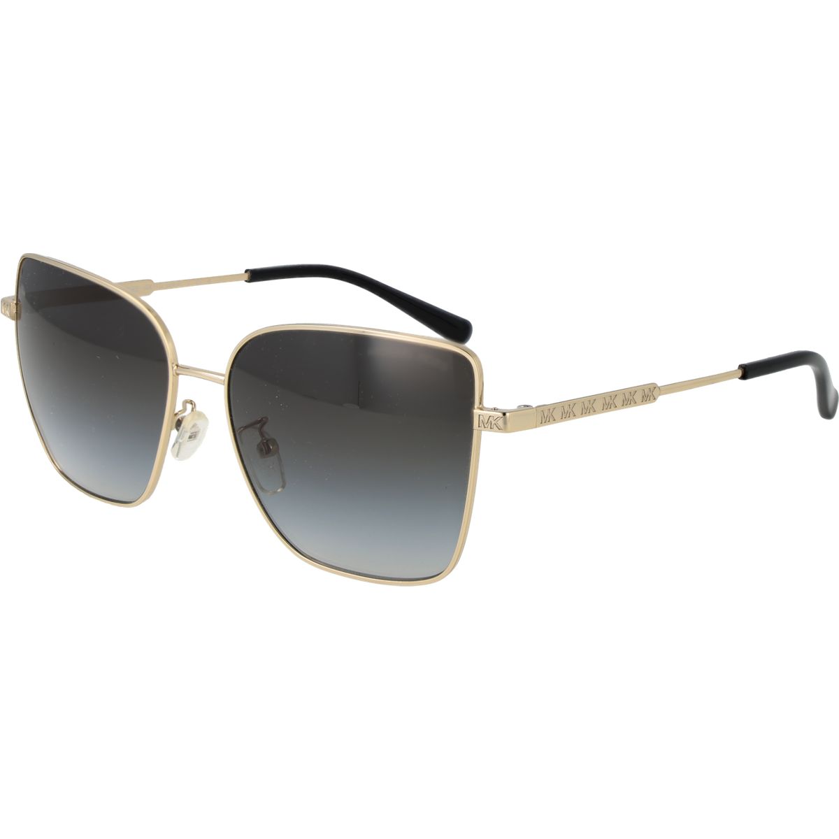 Eckige Metall Sonnenbrille mit Logo-Detail