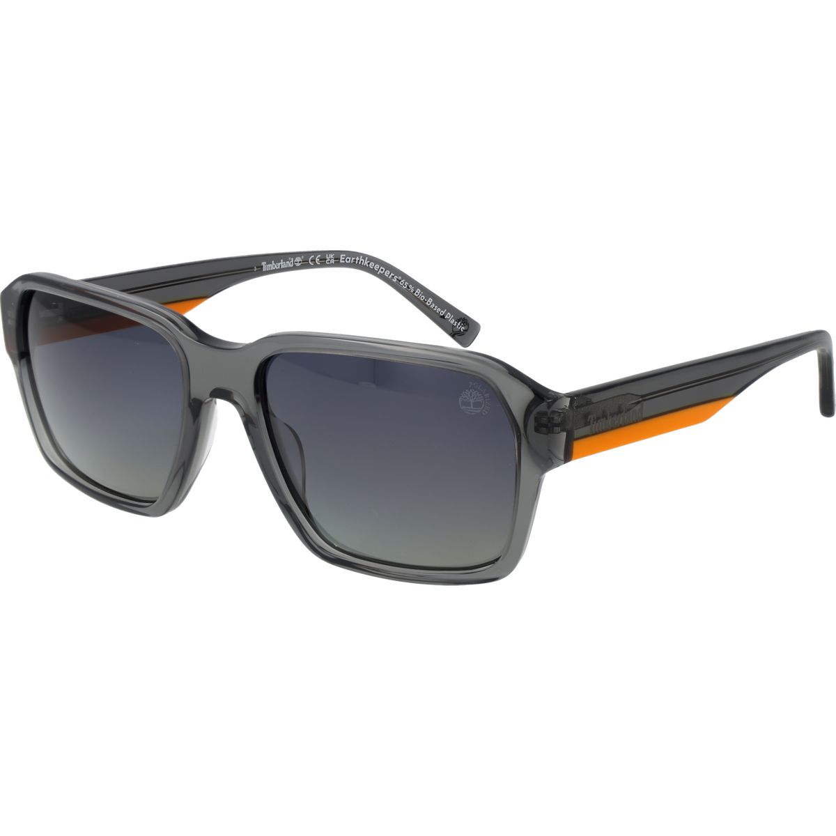 Rechteckige graue Sonnenbrille mit Farbverlauf
