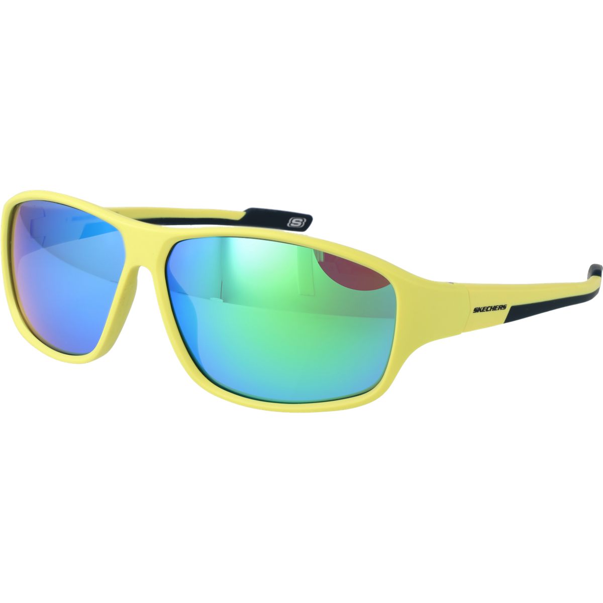 Sportliche Gelbe Sonnenbrille mit Vollrand