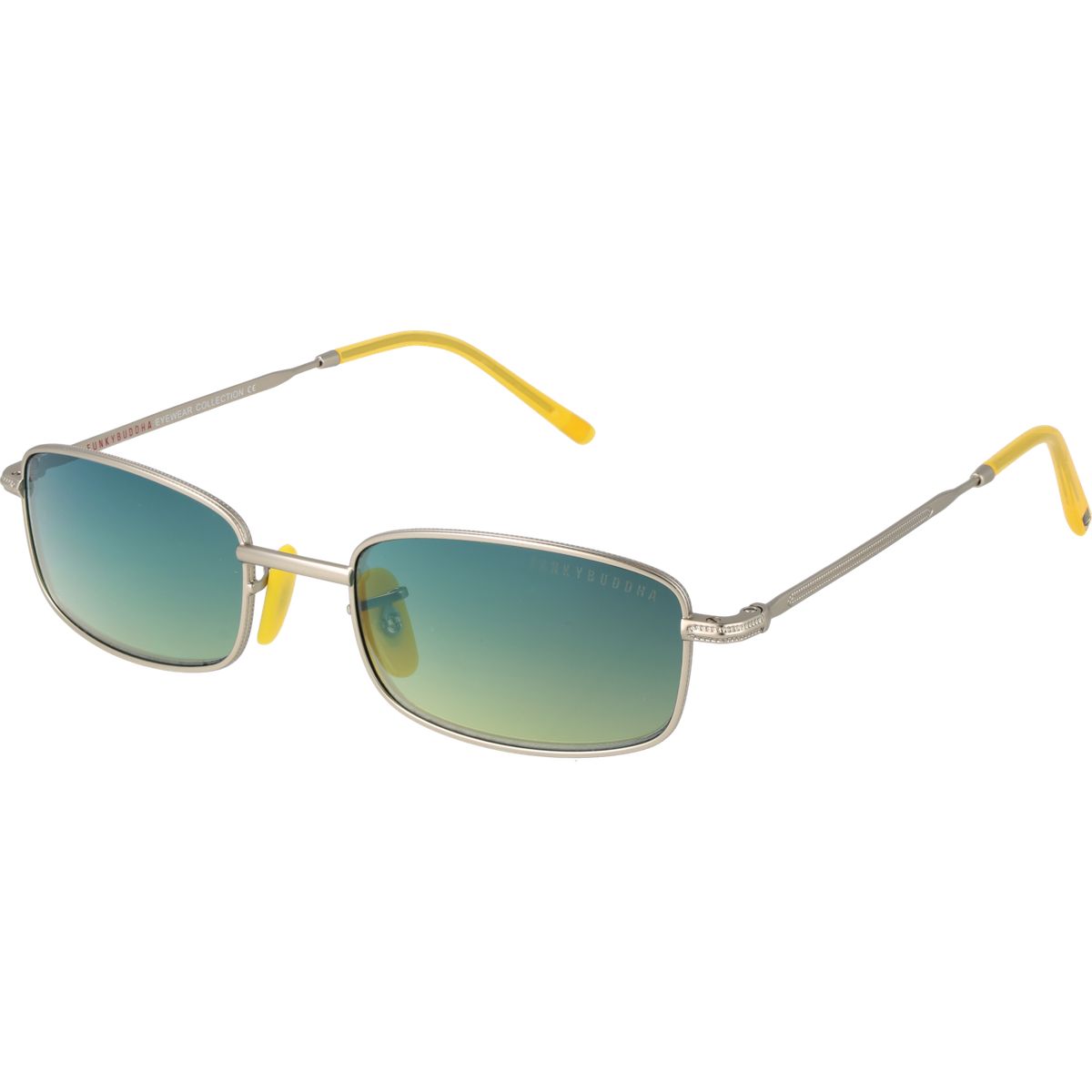 Rechteckige Sonnenbrille mit Farbverlaufsglas