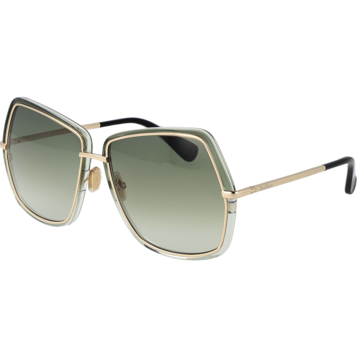Übergroße, quadratische Sonnenbrille mit Farbverlaufsgläsern