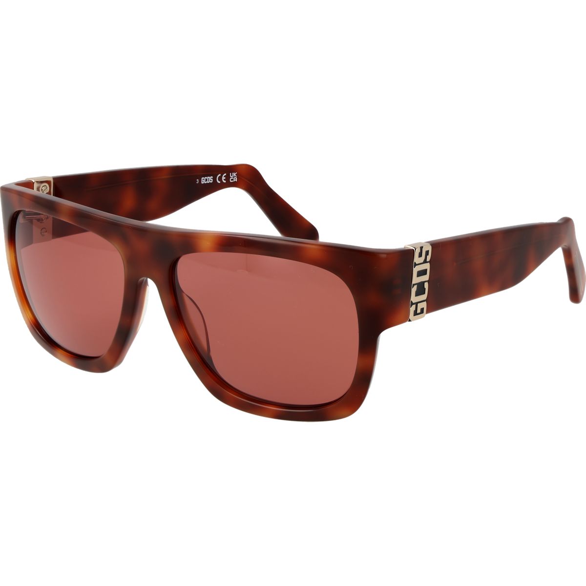 Flat-Top Sonnenbrille in Schildpatt-Optik