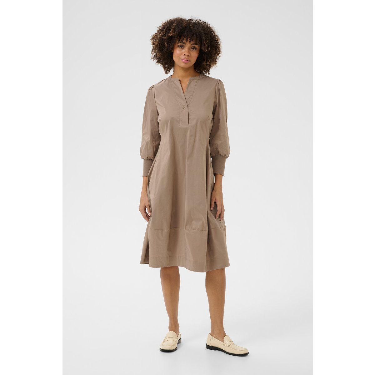 Feminin A-Linien Midikleid