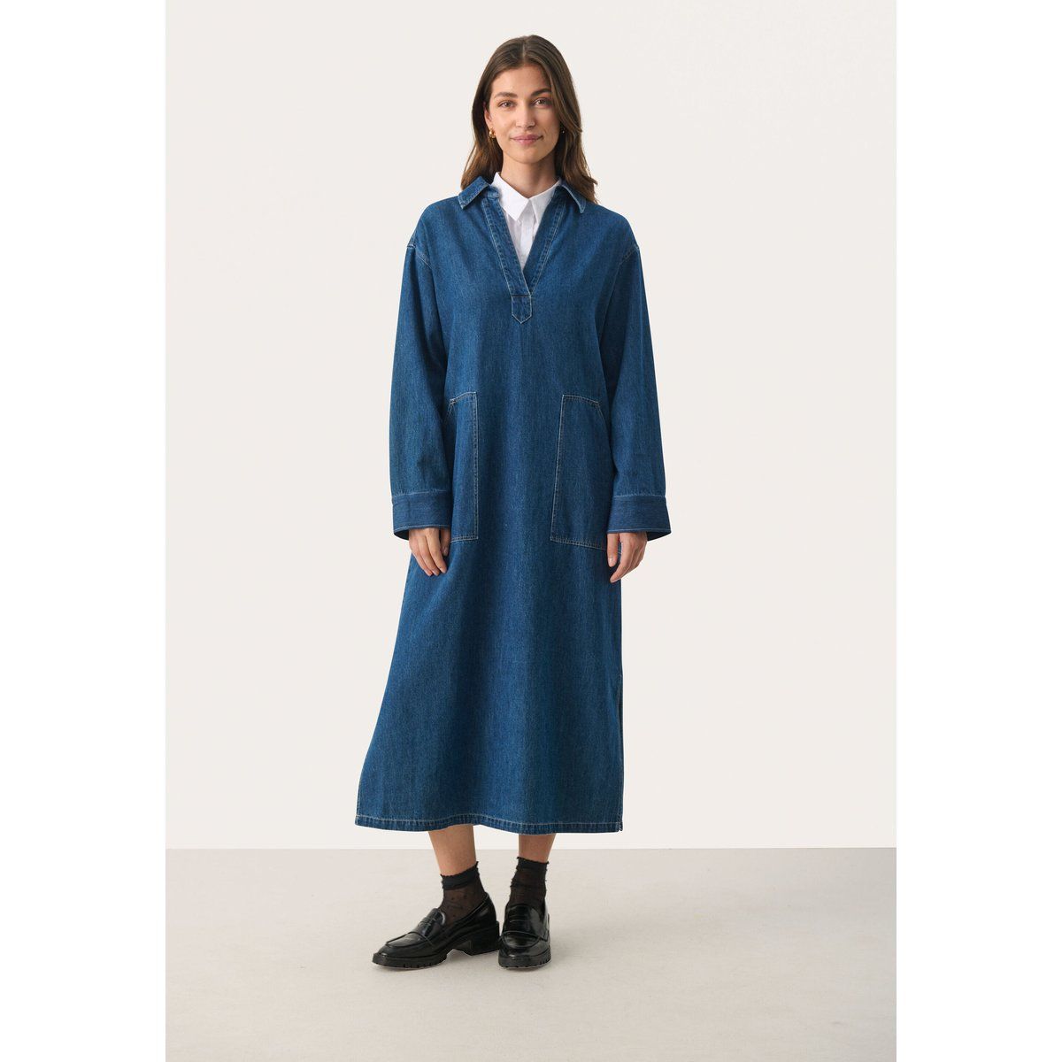Denimkleid Baggy fit blue
