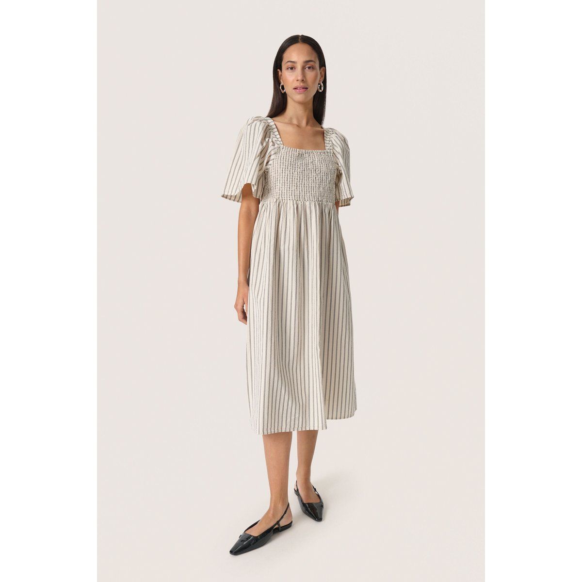 Kleid A-shape beige