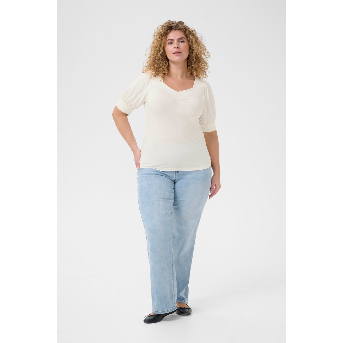 T-shirt Tight fit offwhite