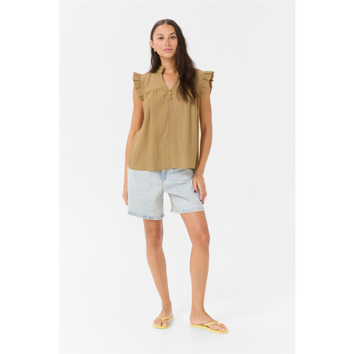 Ärmellose Bluse Regular fit Starfish champagne
