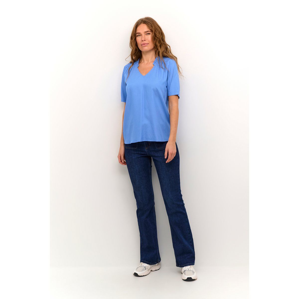 Kurzarm-Bluse Regular fit Ultramarine blue