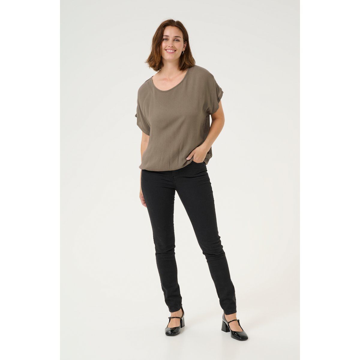 Ärmellose Bluse Loose fit Major Brown