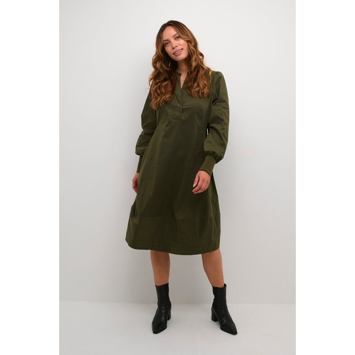 Kleid Feminine Burnt Olive
