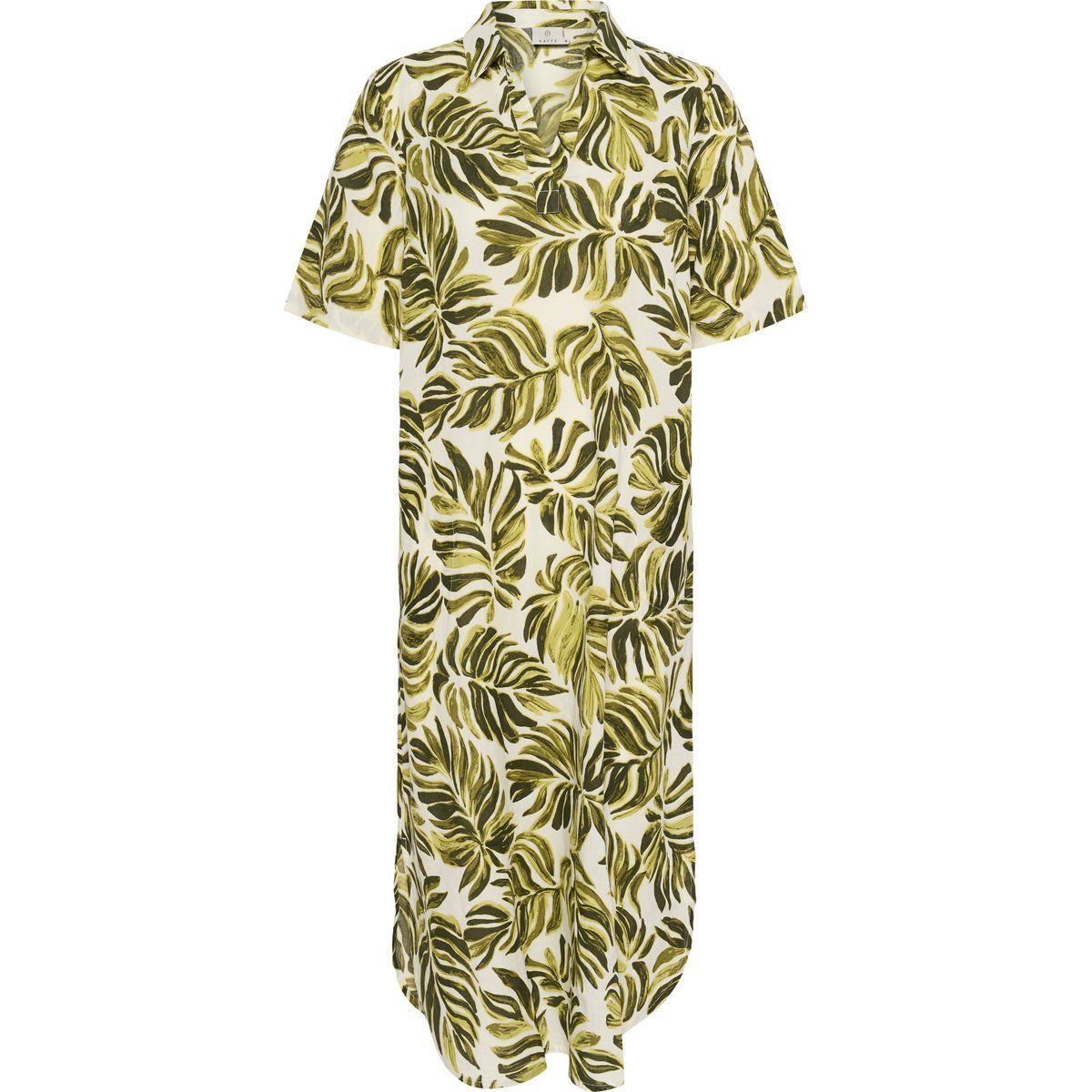 Kleid Loose fit Green Big Watercolor Leaf multicolour