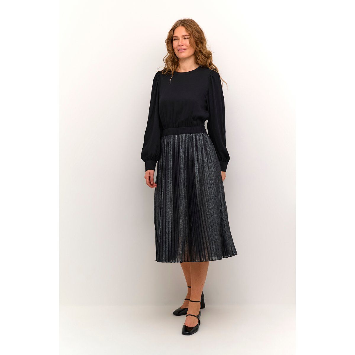 Jerseykleid Relaxed fit Silver metallic
