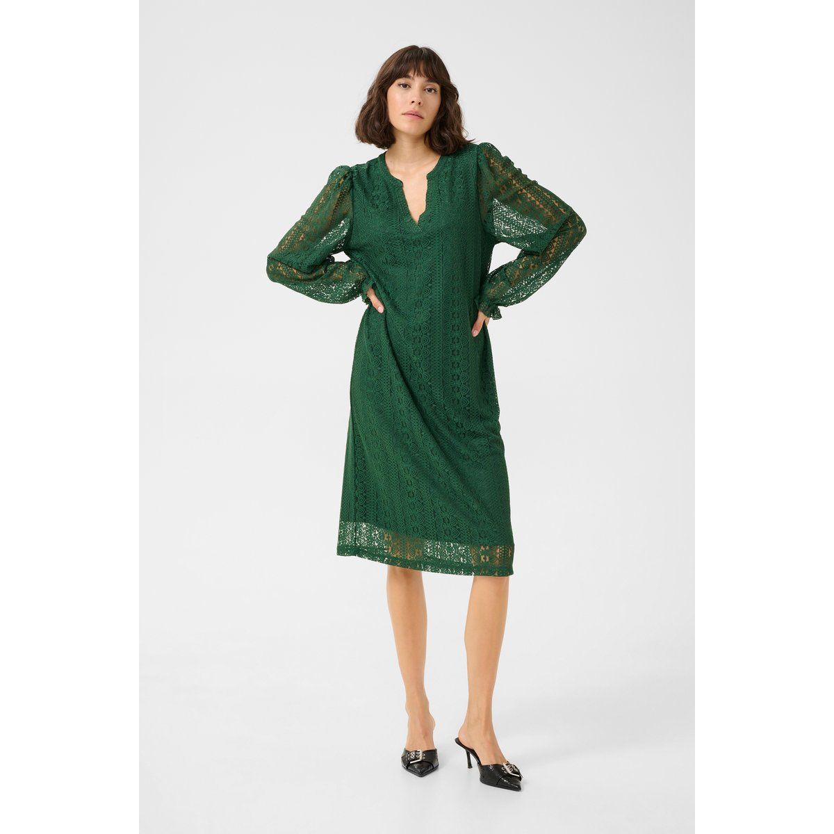 Jerseykleid A-shape Dark Green