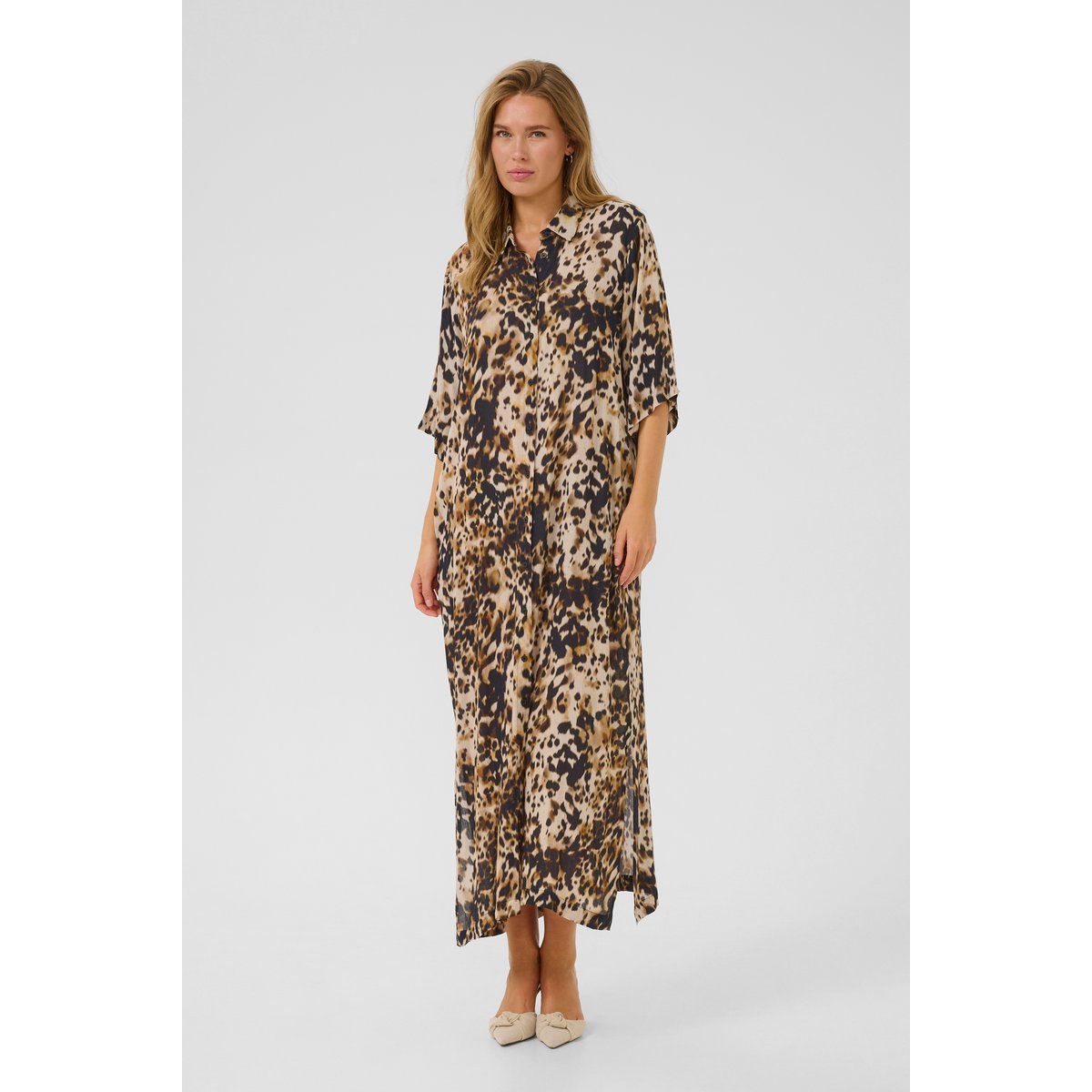 Kleid Loose fit Leopard Print