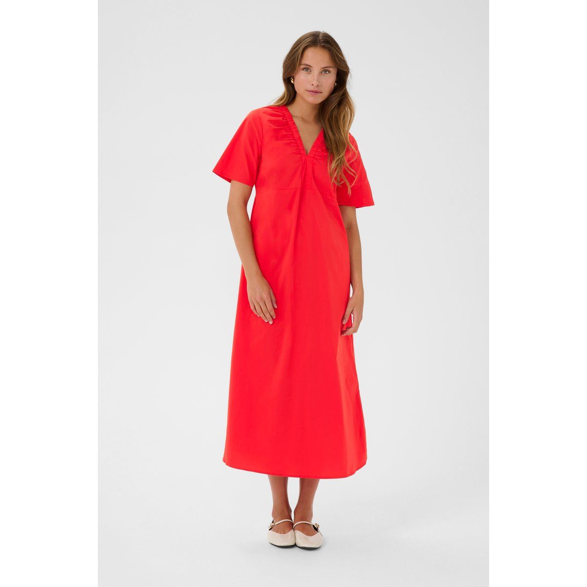 Kleid Fitted Fiery Red