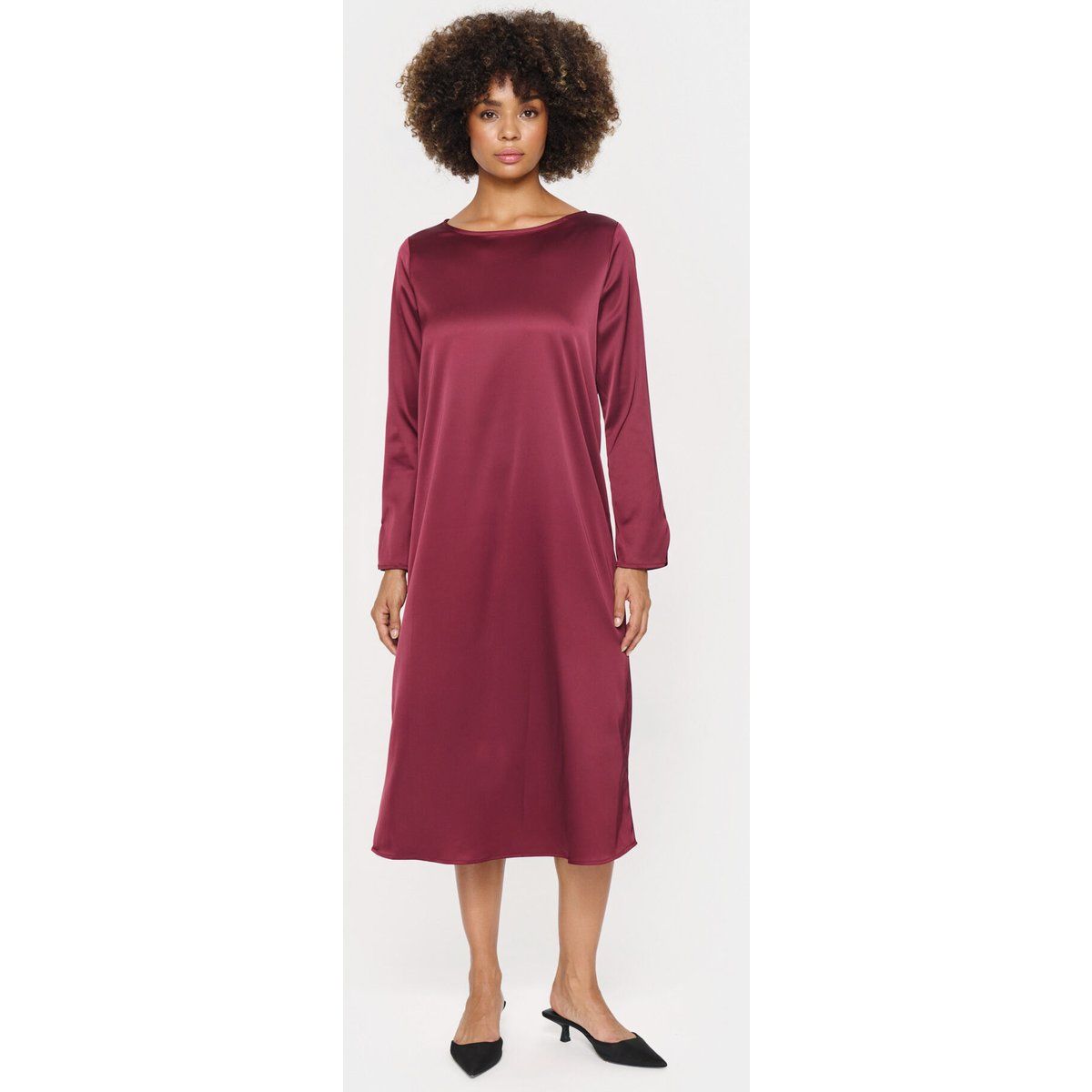 Elegantes Midikleid mit langen Ärmeln