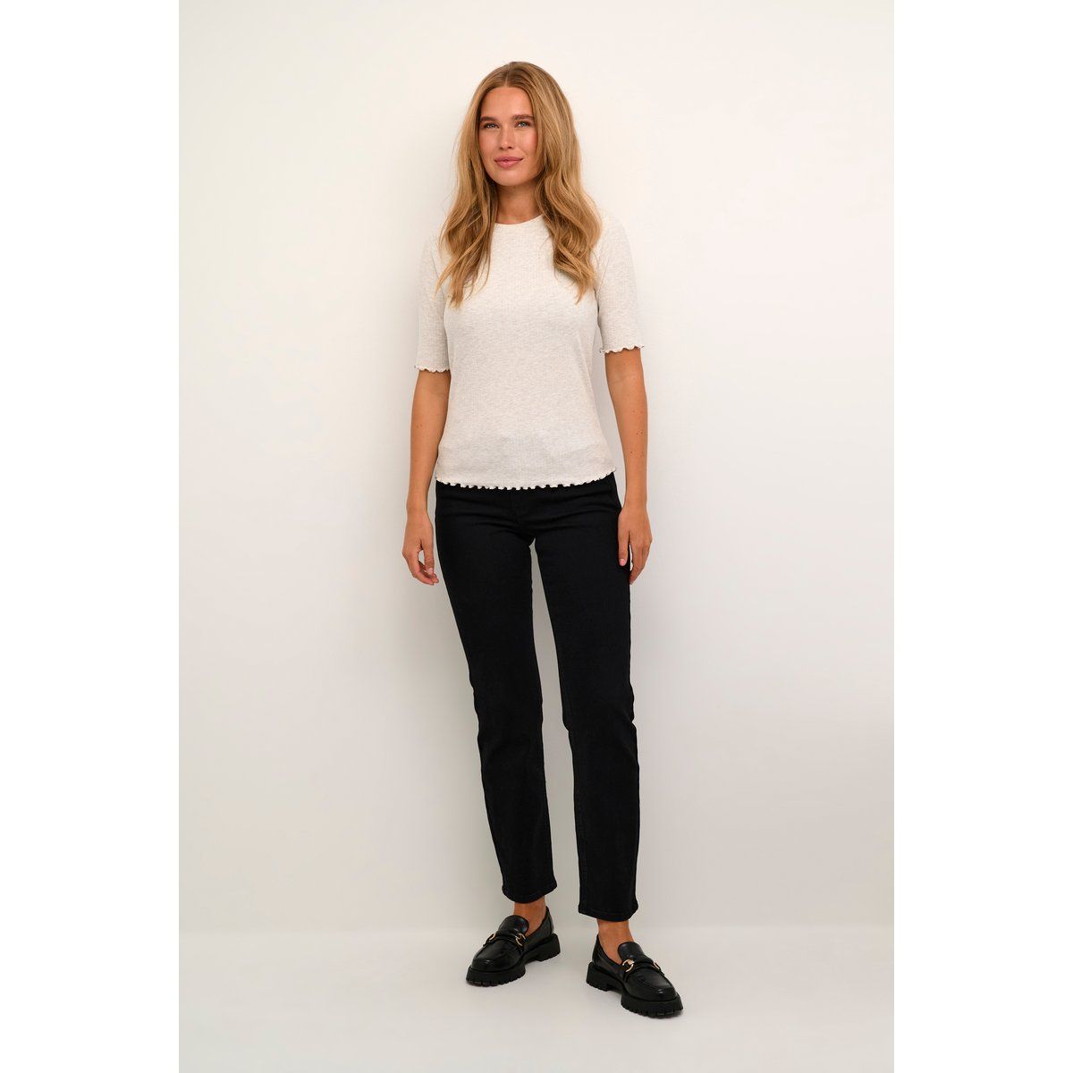 T-shirt Slim fit Feather Gray Melange