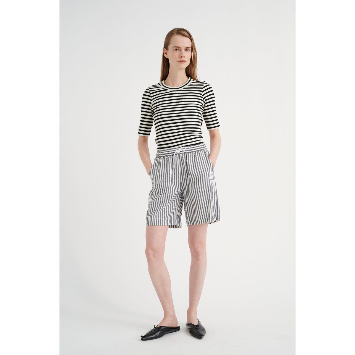Gestreiftes Slim-Fit Jersey Top