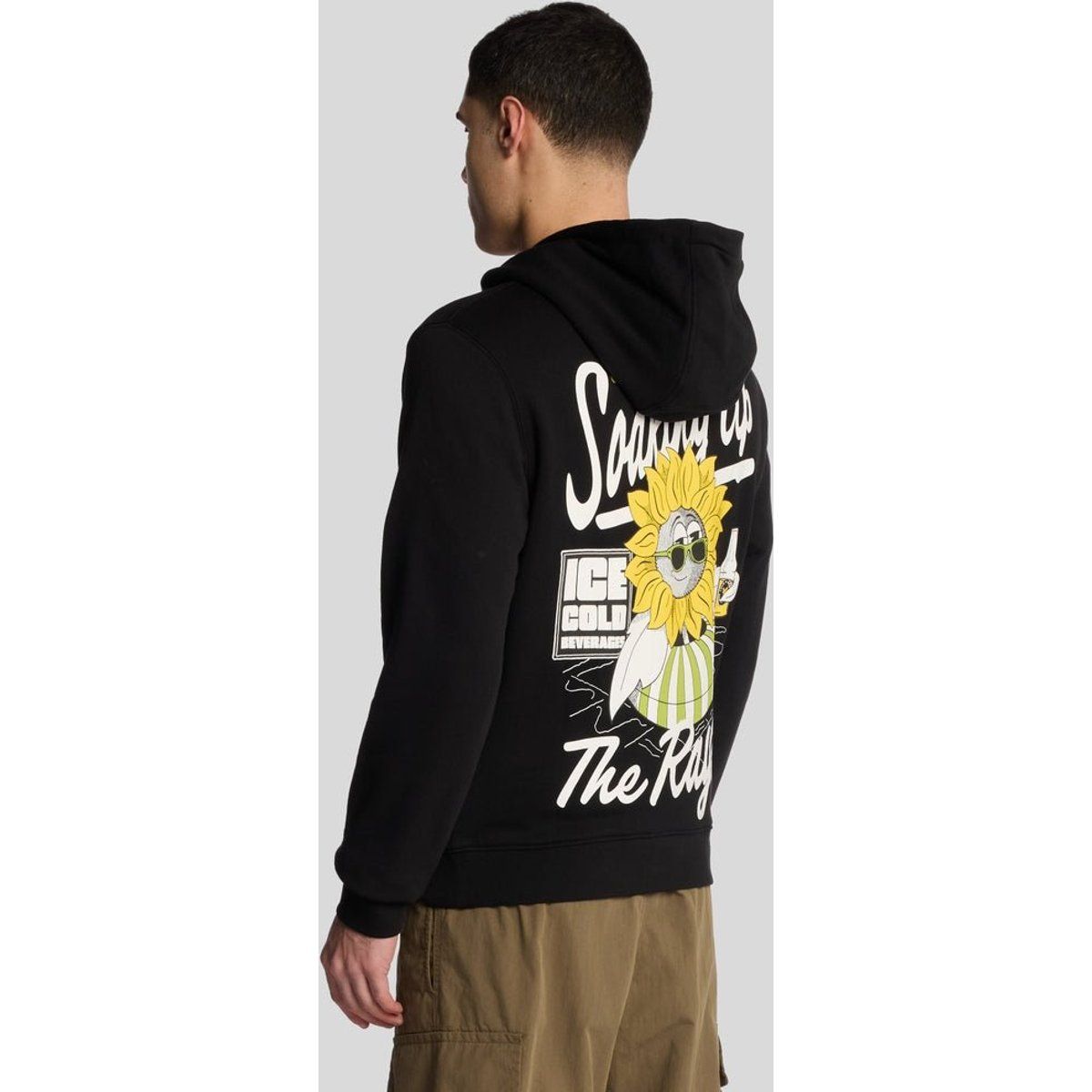 Pullover-Hoodie mit Grafikprint