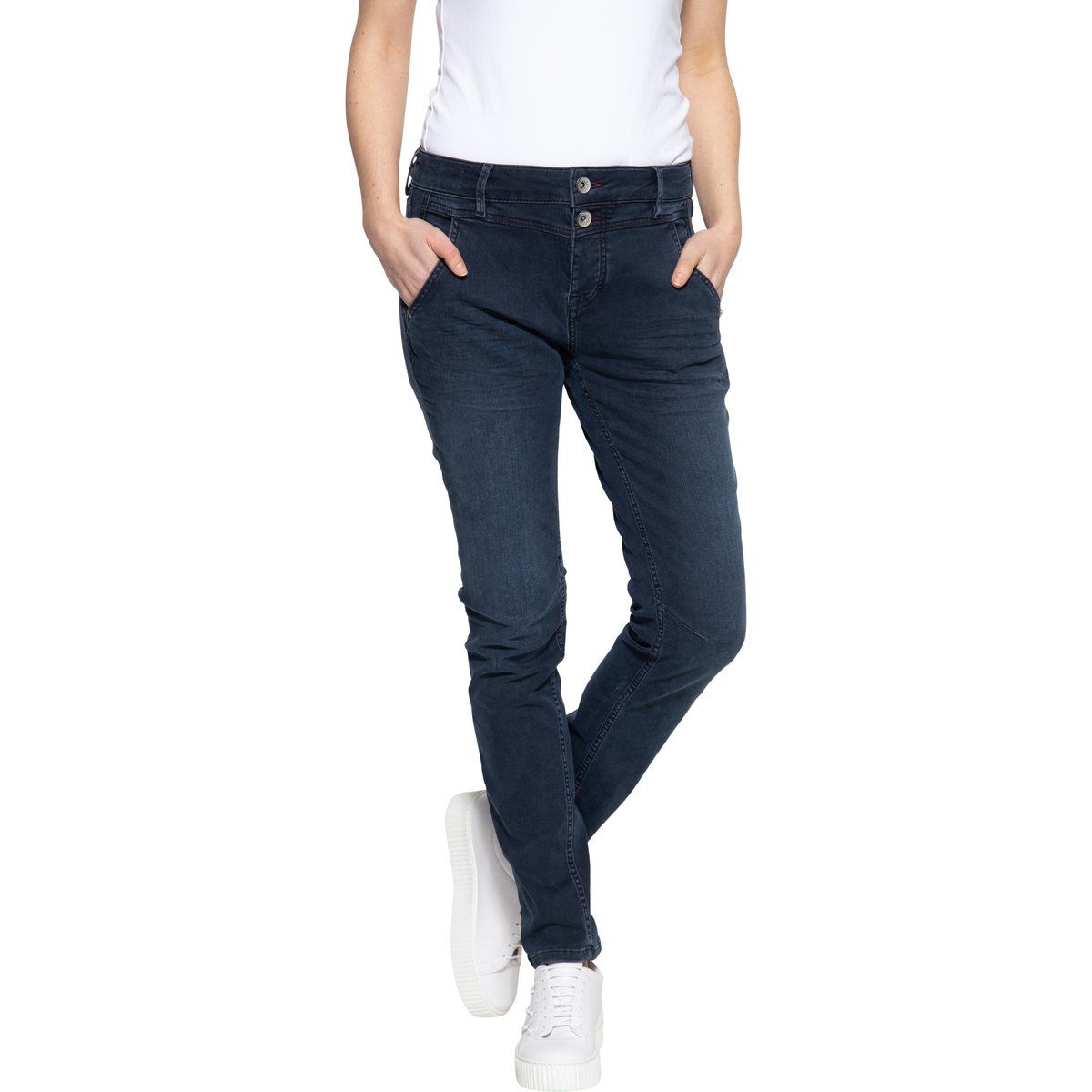 Locker geschnittene Jeanshose