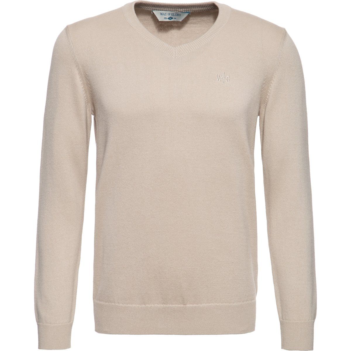 Klassischer Herren Baumwollpullover mit V-Ausschnitt