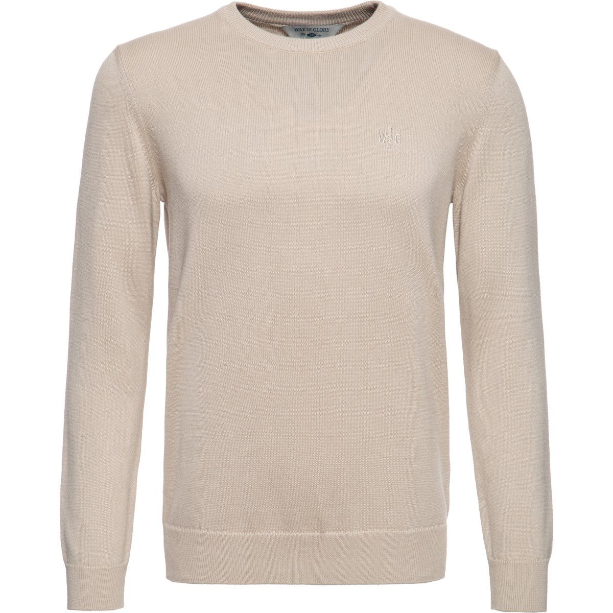 Klassischer Herrenpullover mit Rundhalsausschnitt