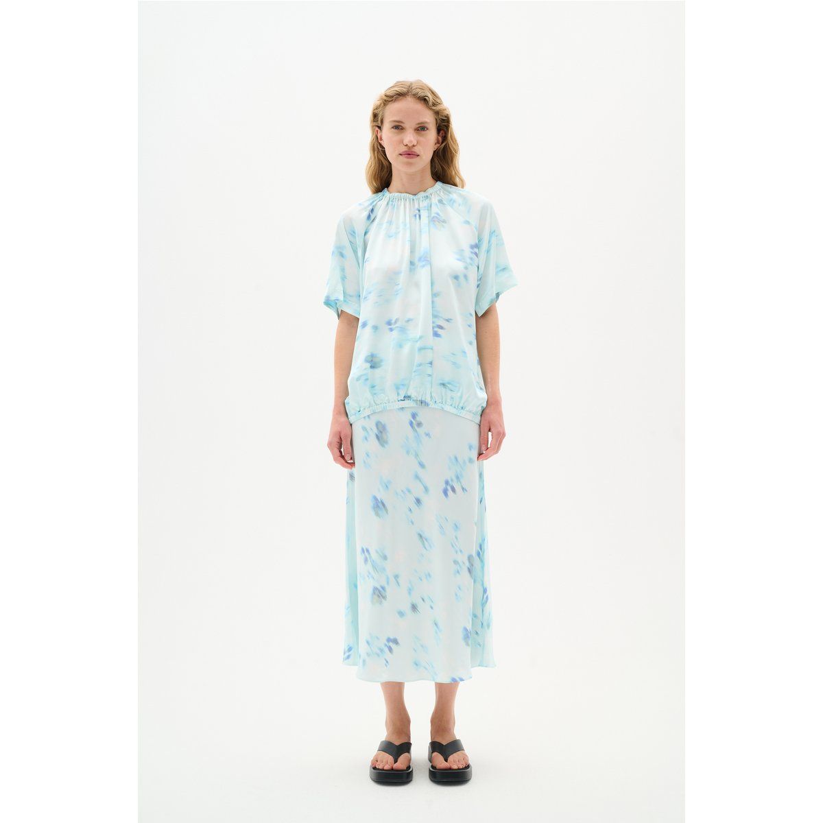 Bluse mit Blumendruck und lockerer Passform