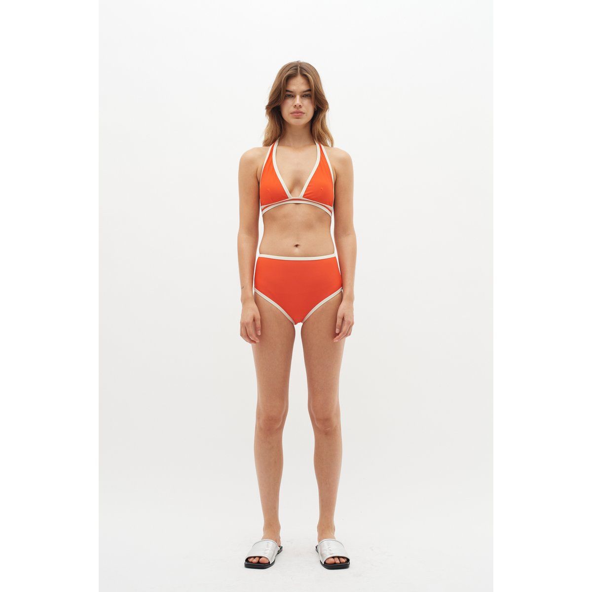 Retro Bikini Set mit hohem Bund