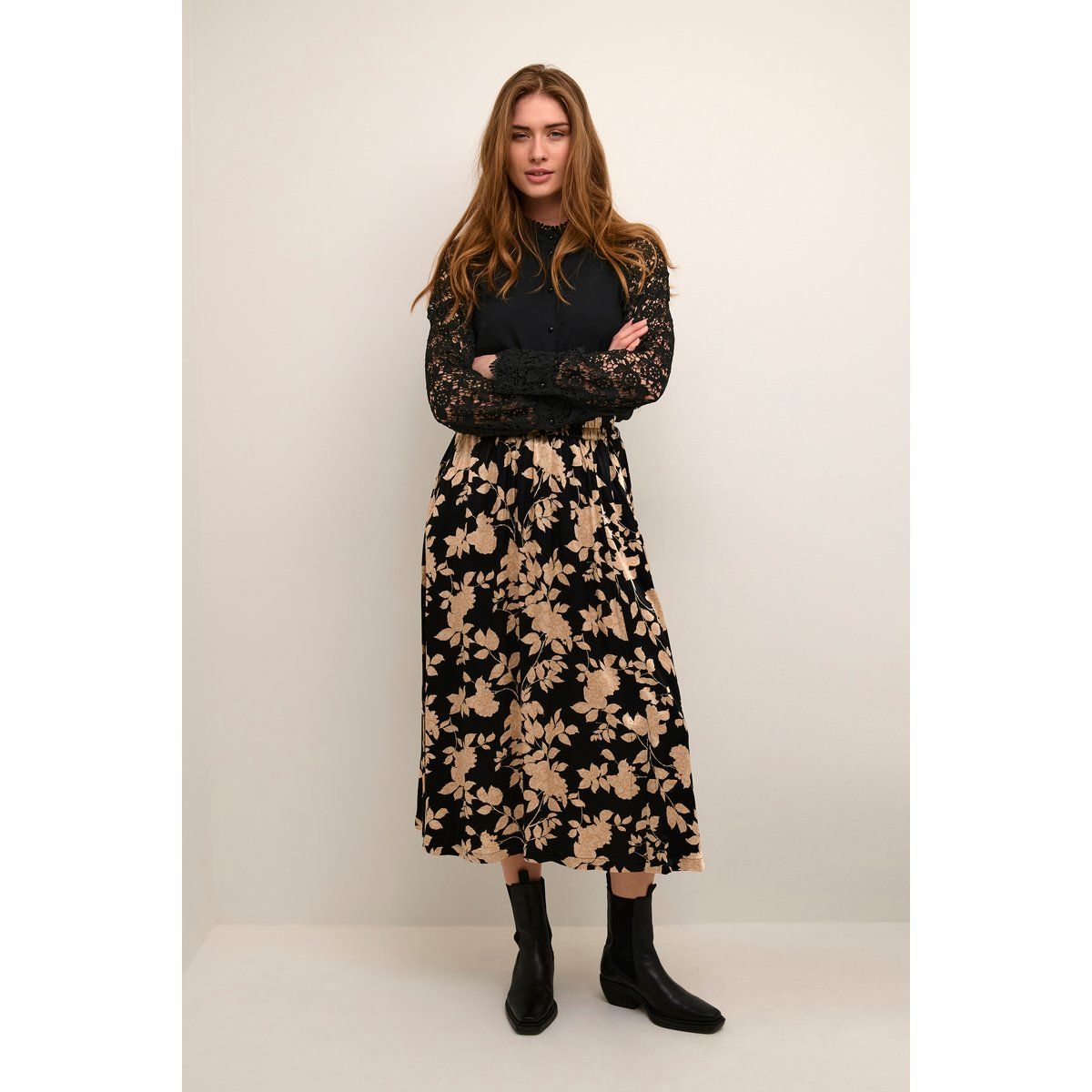 Langarm-Bluse Relaxed fit Blac