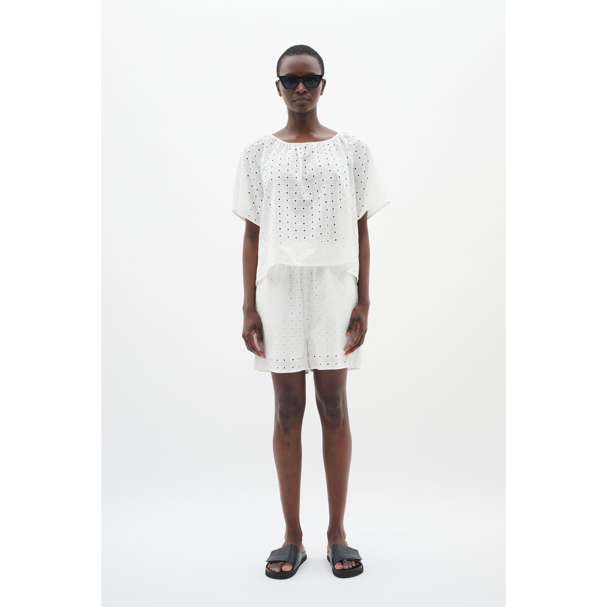 Baumwollshorts mit lockerer Passform