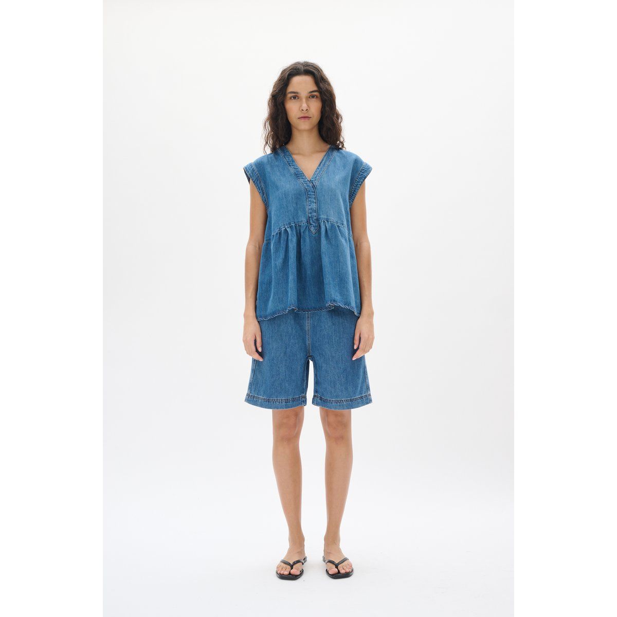 Denim Shorts mit entspannter Passform
