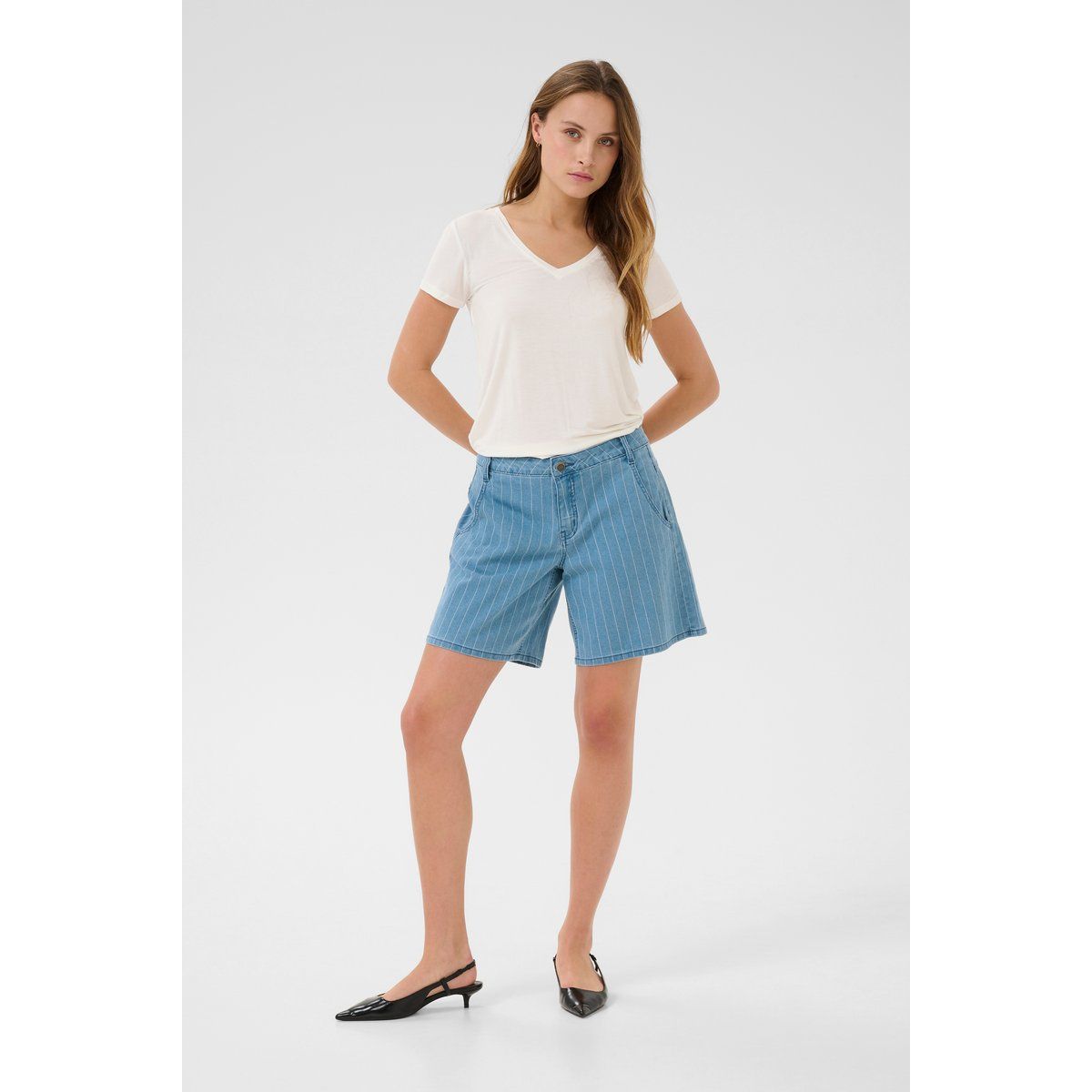 Shorts Relaxed fit Light Blue Denim
