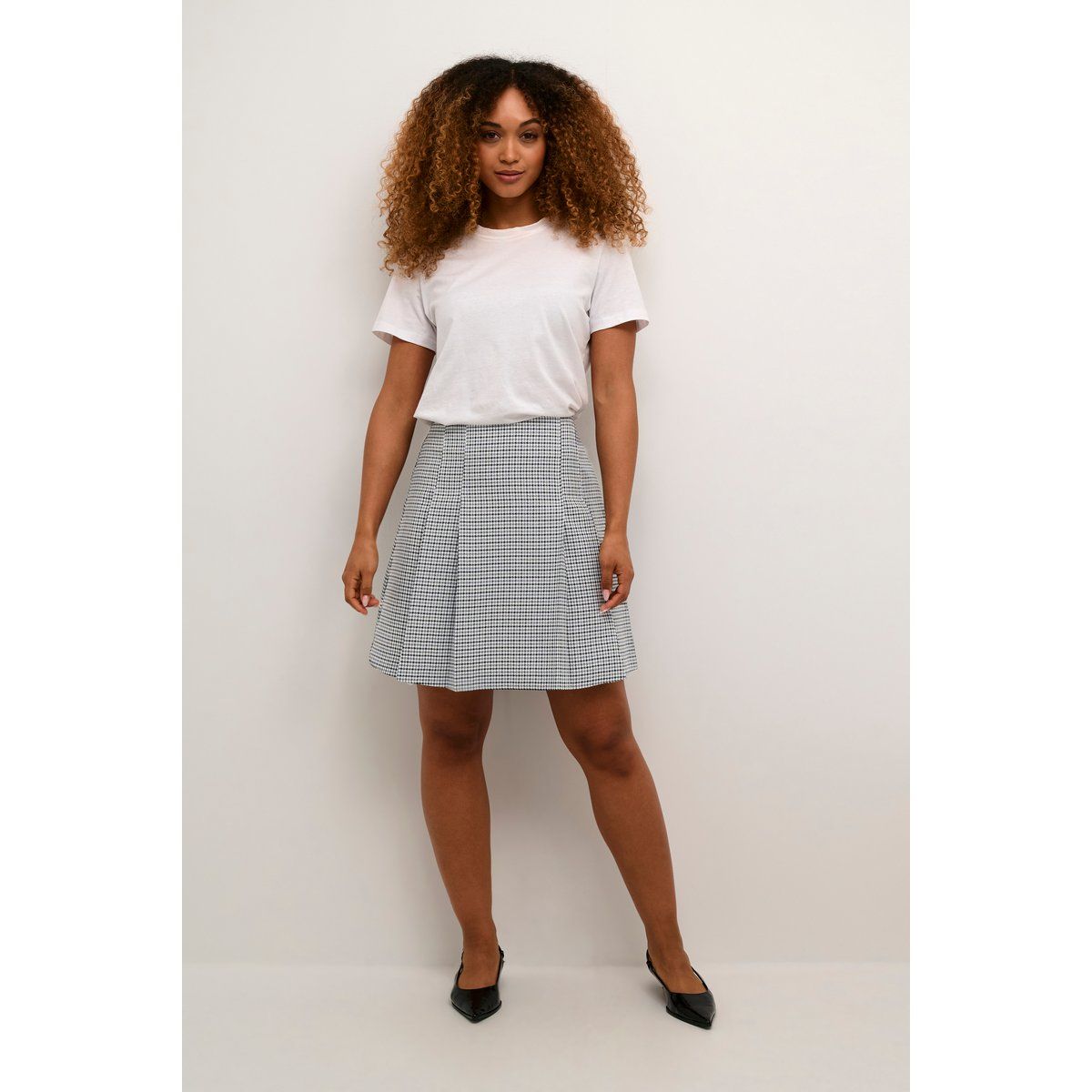 Rock A-shape Black/White Check black offwhite