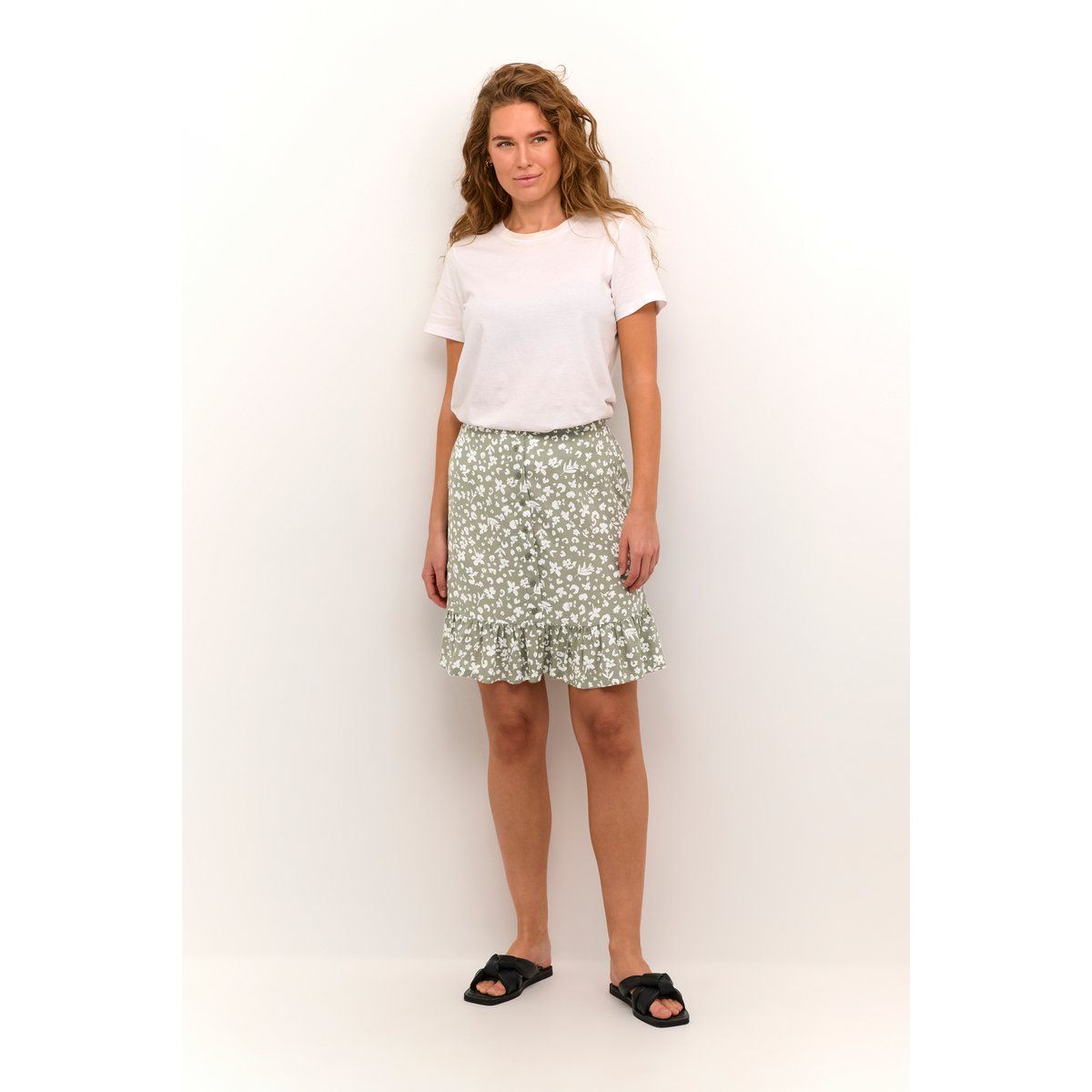 Rock Regular fit Vetiver/Chalk Flower white green