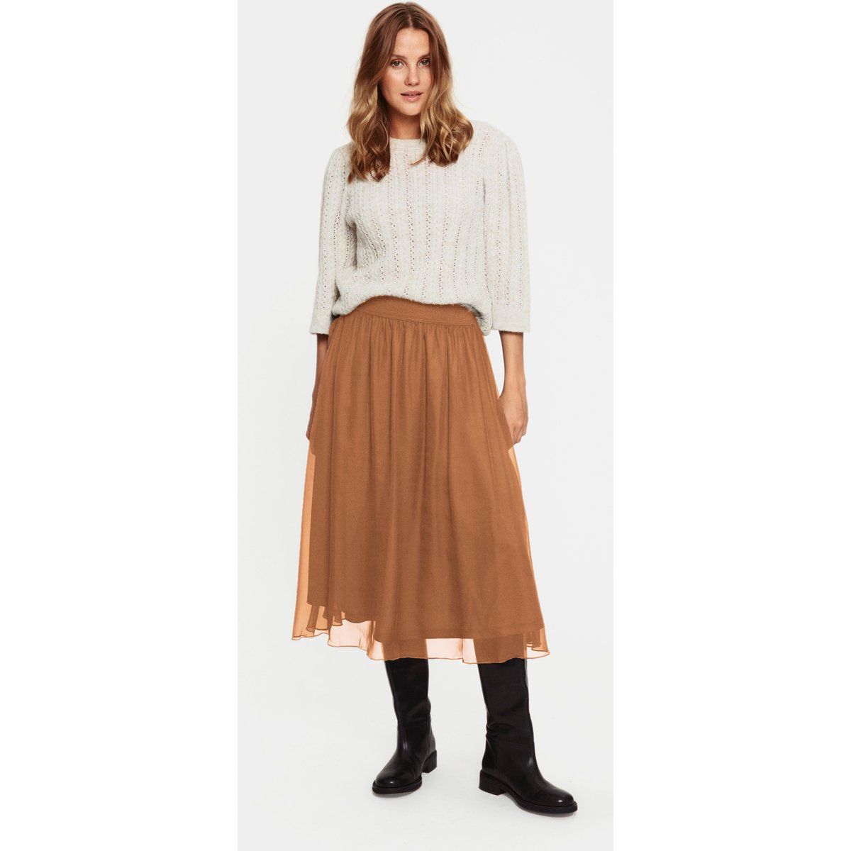 Rock Casual fit Café au Lait beige
