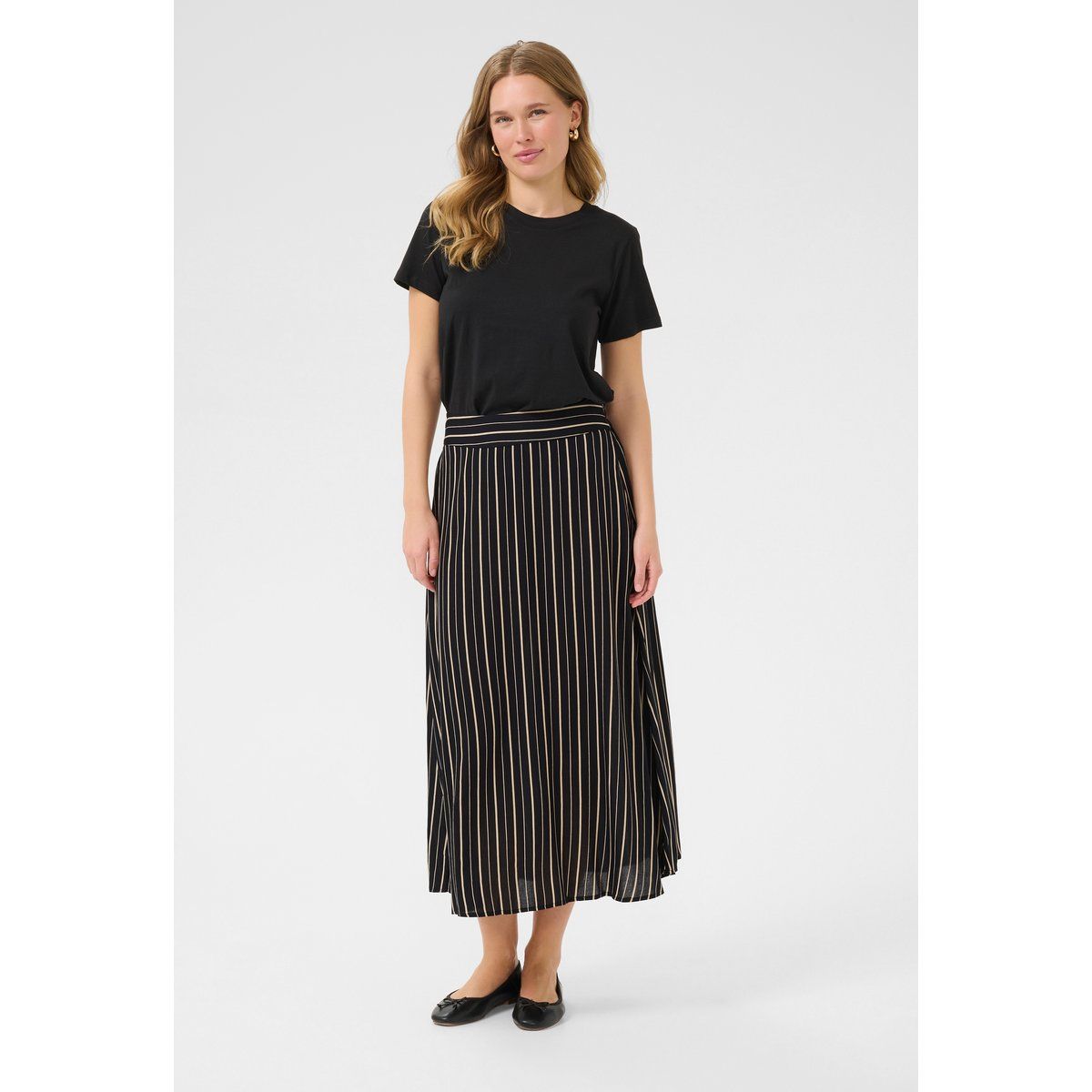 Rock A-shape Black/Powder Color Stripe black multi