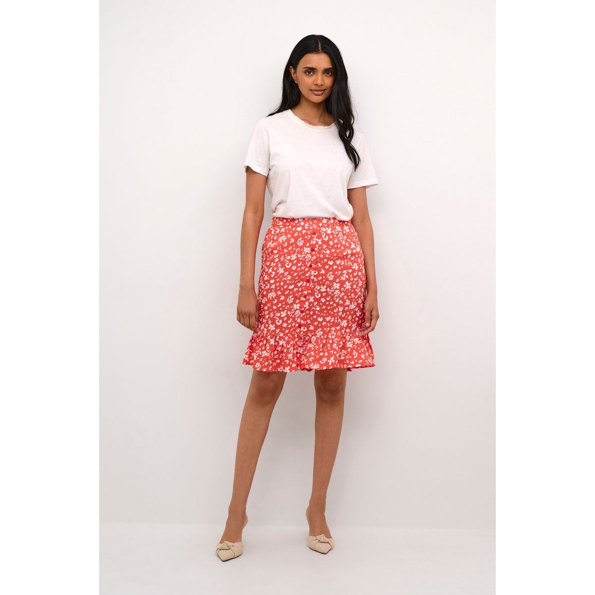 Rock Regular fit Cayenne/Chalk Flower white red