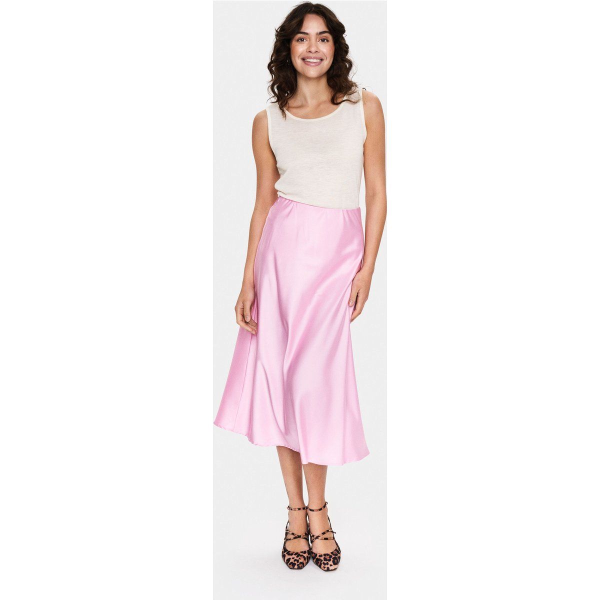 Rock Gerade Passform Bonbon pink