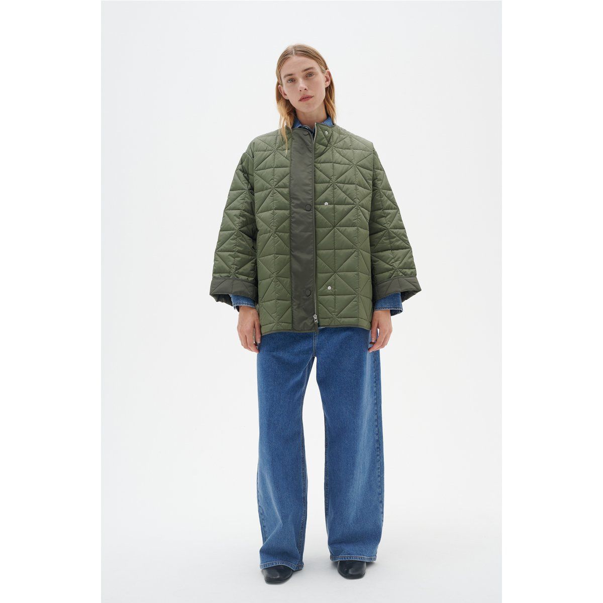 Gesteppte Jacke in gerader Passform