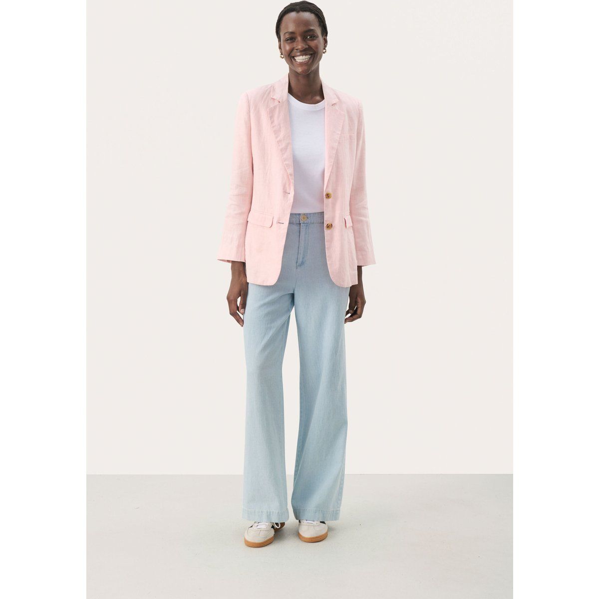 Blazer Gerade Passform Lotus rose