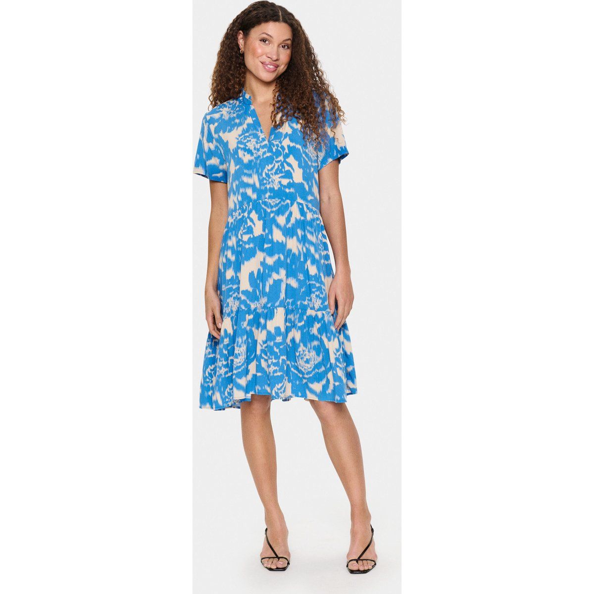 Kleid Lockere Passform Campanula Water Blooms multicolour