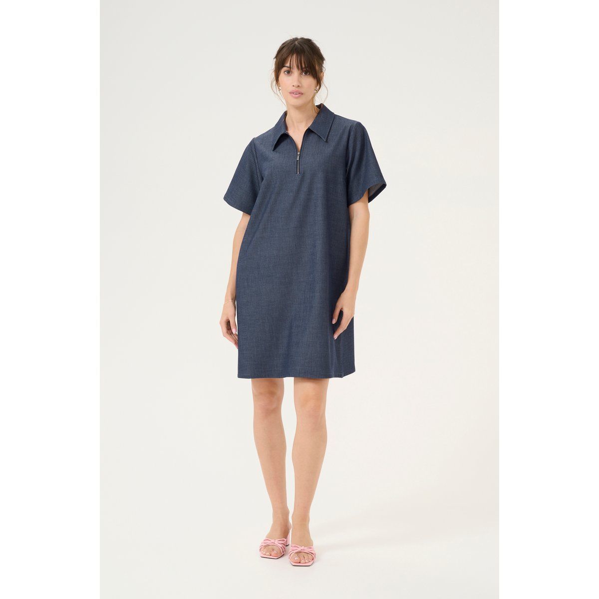 A-Linien Jeans-Minikleid